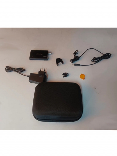 Свет для бинокуляров 5Вт с АКБ и светофильтром, в футляре-3