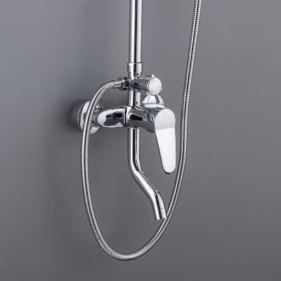 Фото: Душевой комплект с тропическим душем Circle хром-4 Душевой комплект с тропическим душем Circle хром-4