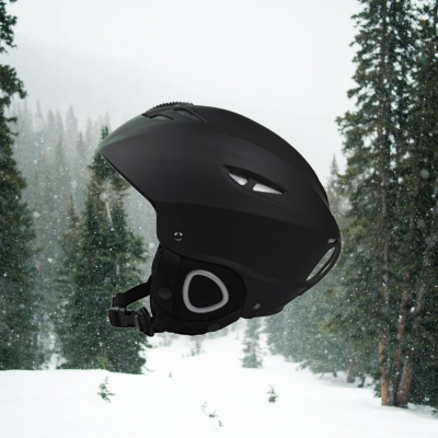 Фото: Шлем для горных лыж и сноуборда Sportavia с зимней подкладкой, черный, размер L-2 Шлем для горных лыж и сноуборда Sportavia с зимней подкладкой, черный, размер L-2