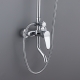 Фото: Душевой комплект с тропическим душем Circle хром Душевой комплект с тропическим душем Circle хром